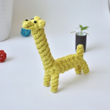 HN24-LC-003 dog rope toy- giraffe shape