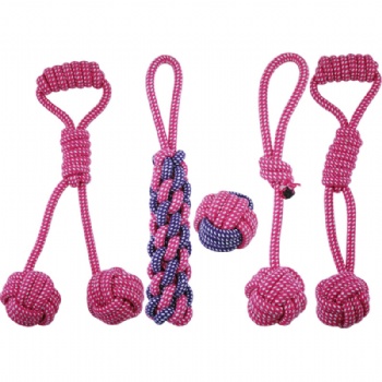 HN24-CNXF-007 cotton rope dog toys set