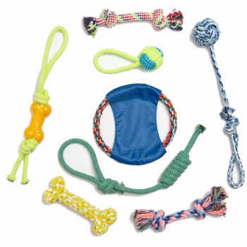 HN24-CNXF-027 cotton rope dog toys set