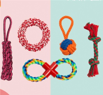 HN24-CNXF-035 cotton rope dog toys set